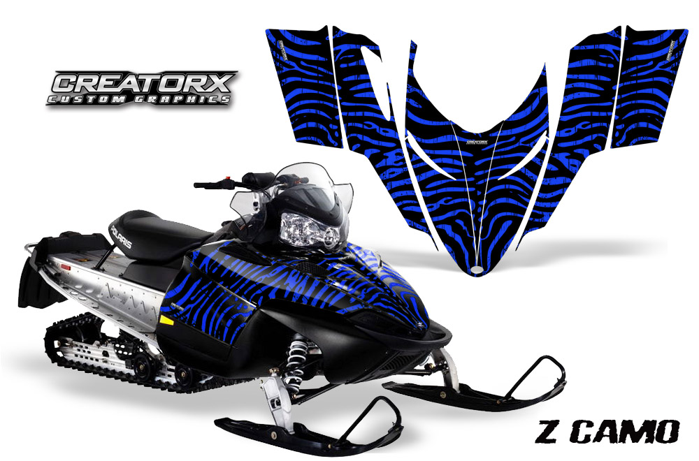 Polaris RMK Shift Chassis Graphics Kit ZCamo Blue